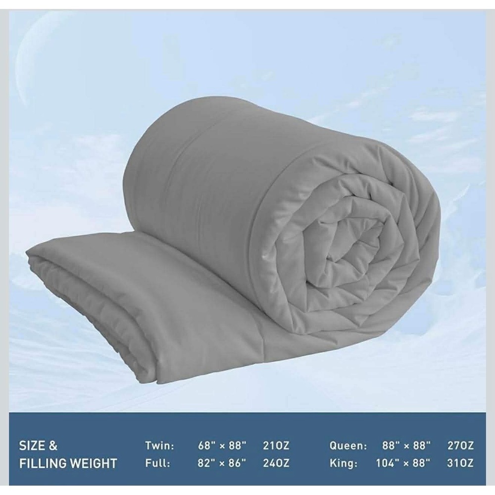 Yuurom Duvet Insert Queen Size Bamboo Viscose Shell Down Alternative‎ Filling - Picture 8 of 9